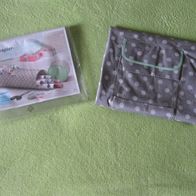NEU Geschenkpapier Organizer grau/ weiß gepunktet grün Geburtstag Weihnachten Ostern