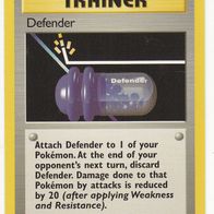 Pokemon Karte 80/102 Defender Trainer englisch Non Holo 1999