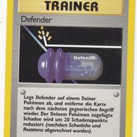 Pokemon Karte 80/102 Defender Trainer deutsch Non Holo 1999