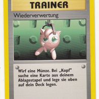 Pokemon Karte 61/62 Wiederverwertung Trainer deutsch Non Holo 1999-2000