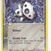 Pokemon Karte 25/109 Aron englisch Rollout Double Stab Non Holo 2003