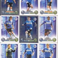 13x Arminia Bielefeld Topps Trading Card 2008 mit Sonderkarten