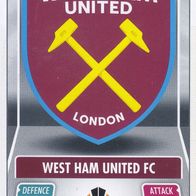 West Ham United Topps Trading Card Europa League 2021 West Ham United Logo Nr.100