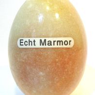 Sammlerstück: Marmorei - Marmor-Ei - beige / gelb / altrosa - Höhe: ca. 7 cm
