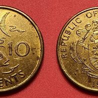 10429(4) 10 Cents (Seychellen / Thunfisch) 1994 in vz von * * * Berlin-coins * * *