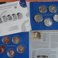 Deutschland BRD 2012 10 EURO Sondermünzen Set in Spiegelglanz PP -Silber * *