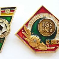 2 x Russland FK Dynamo Kiew - Fussball Anstecknadel