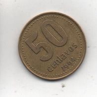 Münze Argentinien 50 Centavos 1994