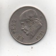 Münze Mexico Un Peso 1971