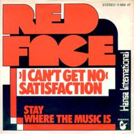 7"RED FACE/ Rolling Stones · I Cant Get No Satisfaction (CV RAR 1978)
