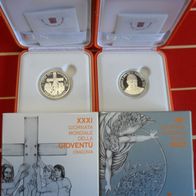 Vatikan 2016 5 Euro + 10 Euro PP Gedenkmünzen Silber
