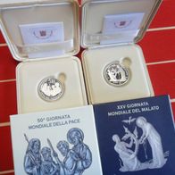 Vatikan 2017 5 Euro + 10 Euro PP Gedenkmünzen Silber