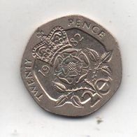 Münze England 20 Pence 1982