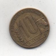 Münze Argentinien 10 Centavos 1947