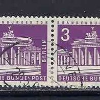 Berlin 1963, MiNr: 231 als waagerechtes Paar sauber gestempelt