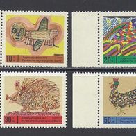 Berlin 1971, MiNr: 386 - 389 kompletter Satz vom Seitenrand sauber postfrisch