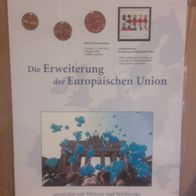 Numisblatt 2004 "Die Erweiterung der Europäischen Union" Münzen und Briefmarke