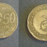 Münze Malaysia: 50 Sen 2013