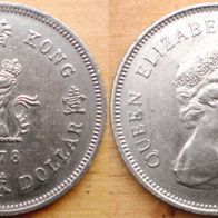 Kronkolonie Hong-Kong One Dollar 1978