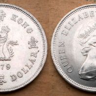 Kronkolonie Hong-Kong One Dollar 1979