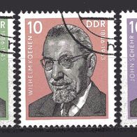 DDR 1976 Persönlichkeiten der deutschen Arbeiterbewegung (V) MiNr. 2107 - 2110 Bedarf