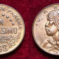 4749(10) 1 Centésimo (Panama / Urraca) 1968 in unc- ....... * * * Berlin-coins * * *