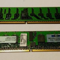Infineon HP - 1,5 GB (3 x 512 MB) DDR2-RAM 200 MHz PC2-3200 ECC REG CL3 Server Memory