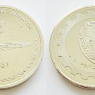 DDR Medaille - VEB Zahnradwerk Pritzwalk 1981