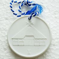 DDR Porzellan Medaille - Freilichtmuseum Klockenhagen - Meissen