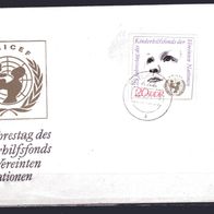 DDR 1971 25 Jahre Kinderhilfsfonds der Vereinten Nationen MiNr. 1690 FDC gestempelt