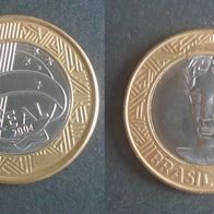 Münze Brasilien: 1 Real 2004 - VZ