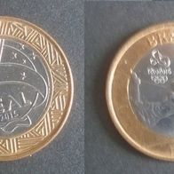 Münze Brasilien: 1 Real 2015 - VZ
