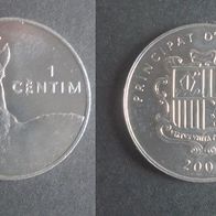 Münze Andorra: 1 Centim 2002 - VZ # 2