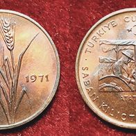 8296(8) 10 Kurus (Türkei / Atatürk) 1971 in UNC ........ von * * * Berlin-coins * * *