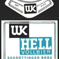 ALT ! Bieretikett Schröttinger Bräu † 2013 Krottenthaler Schrötting Michelsneukirchen