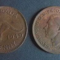 Münze Australien: 1 Penny 1949