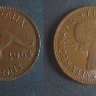 Münze Australien: 1 Penny 1964