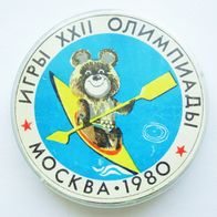 UdSSR Abzeichen - Olympiade in Moskau 1980 - Rudern