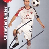 1. FC Nürnberg Autogrammkarte 2008 Christian Eigler Satz 2