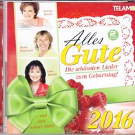 CD Alles Gute Die schönsten Lieder zum Geburtstag Telam Doppel-CD 2016