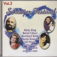 CD Schlager Festival Vol. 3 Clüver Roussos Rajter 7619943776236