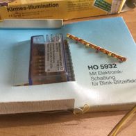 Kirmes Illumination HO mit Elektronik Schaltung für Blink Blitzeffekt Busch 5932