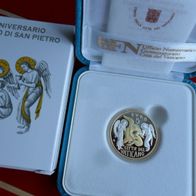 Vatikan 2019 5 Euro PP Silber Gold Gedenkmünze vergoldet San Pietro
