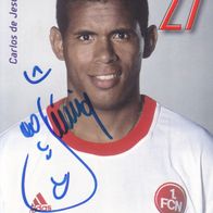 1. FC Nürnberg Autogrammkarte 2002 Carlos de Jesus Junior