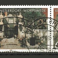 BRD / Bund 1989 100 Jahre Künstlerdorf Worpswede MiNr. 1430 Dreierstreifen gestempelt