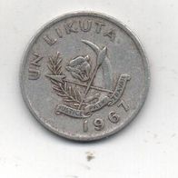 Münze Kongo 1 Likuta 1967