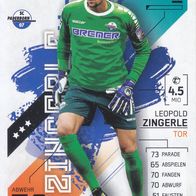SC Paderborn Topps Match Attax Trading Card 2021 Leopold Zingerle Nr.397