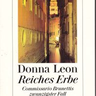 Donna Leon Reiches Erbe Commissario Brunettis zwanzigster Fall Roman Diogenes TB