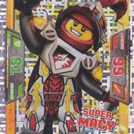 Lego Nexo Knights Trading Card 2016 Super Macy Glitzerkarte Nr.14