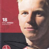 1. FC Nürnberg Autogrammkarte 2014 Willi Evseev